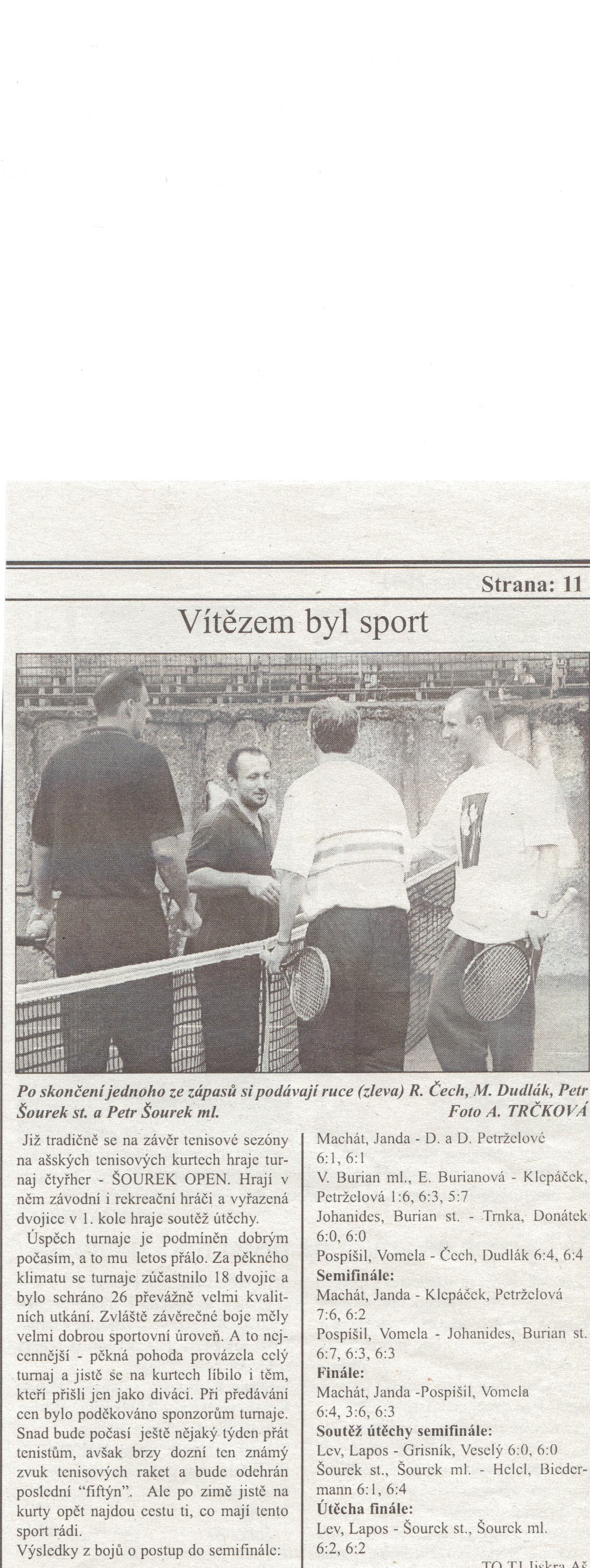 Šourek open 2001